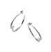 Fossil Silver JF12576 Ladies Basic Large Hoop Earrings