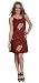 Women's Classic Summer Sundress by 1 World Sarongs in Hibiscus Brown - Medium