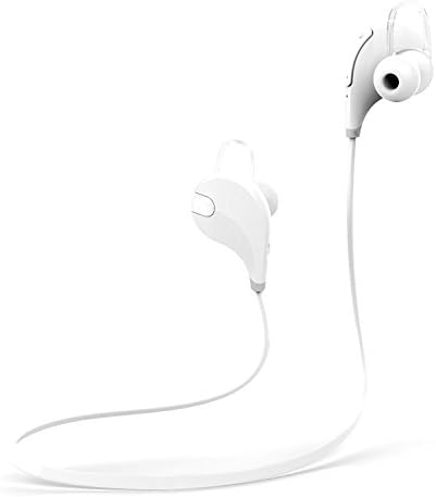 Roll over image to zoom in KingGatway Qy7 V4.1 Bluetooth Mini Lightweight Wireless Stereo Sports/running & Gym/exercise Bluetooth Earbuds Headphones Headsets (White)