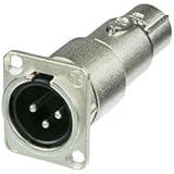 Neutrik NA3MDF XLR D Series 3-Pin Male to Female Adapter