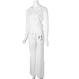 Guess Two Piece Active Wear Leisure Set, Small, White