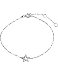 Youth Diamond Star Bracelet in 14k White Gold