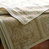 NOVICA Alpaca wool throw blanket, Paracas Dew NOVICA Alpaca wool throw blanket, Paracas Dew
