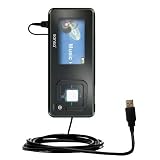 Classic Straight USB Cable for the Sandisk Sansa c250 2GB with Power Hot Sync and Charge capabilities - Gomadic Brand w/ TipExchange Technology