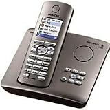 Siemens Gigaset SX455 ISDN schnurloses Telefon mit Farbdisplay und Anrufbeantworter, platin
