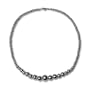 Graduated Bead Sterling Silver Necklace