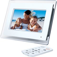 jWIN JP147 7-Inch LCD Digital Picture Frame (White)