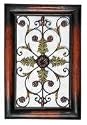 'Metal wall Decor Art Plaque Leaf Pattern 36'' Sculpture''