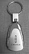 Auto Gold KC3LIN Stainless Steel Key Chains, Teardrop Style, Lincoln