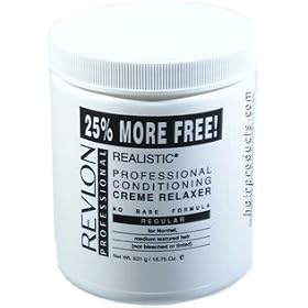REVLON Professional Realistic Conditioning Creme Relaxer No Base Formula Regular for Normal and Medium Textured Hair 18.75oz 531g by Revlon