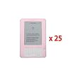 Skque Amazon Kindle 2 Silicone Skin Case Pink x 25 Lot Bundle Kit Set