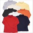 Kids Solid Interlock Turtleneck