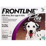Pet Supplies : Frontline Plus for Large dogs 45-88 Lbs 3 Dose (Three Dose (3-applications))