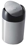 simplehuman Countertop Trash Can, 1-1/2 Liters, Stainless Steel