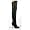 Legend-8868, 4" Pull-On Thigh BT W/ Elasticated Gusset(Black Leather,15)