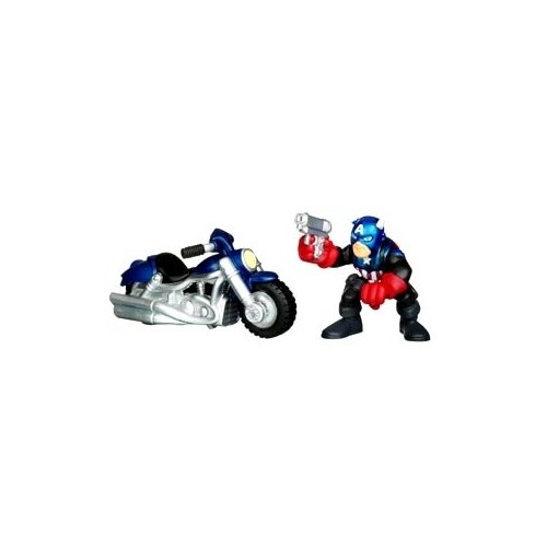 Marvel Superhero Squad Series 16 Captain America & Motorcycle Action Figure 2Pack Toys Games