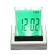 Digital LCD Thermometer Alarm Clock with Color Changing LED Backlight