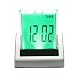 Digital LCD Thermometer Alarm Clock with Color Changing LED Backlight