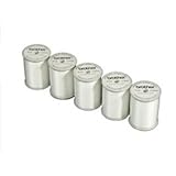 Brother 5 Pack SAEBT Embroidery Thread, White, 60 Weight