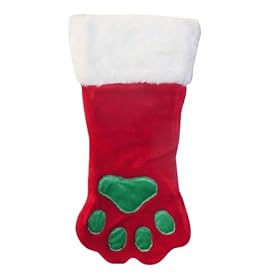Kyjen Christmas Paw Stocking,Luxuriously soft plush stockings