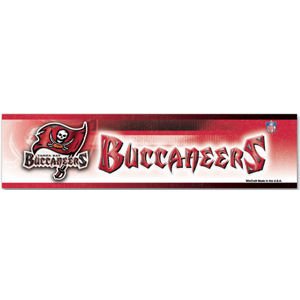 NFL Football Tampa Bay Buccaneers Bumper Sticker (2-Pack)