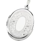 Sterling Silver Oval Shaped Locket