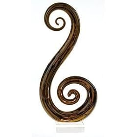 SAFARI CENTERPIECE - SAFARI AMBER SWIRL CENTERPIECE by Jaf Gifts