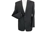 Donald Trump Charcoal Wide Stripe 2-Button Jacket