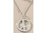 Search : Signature Peace Sign Pendant Necklace SILVER