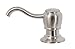 PREMIER GIDDS-120443 Wellington Soap Dispenser With Brass Head, 17.5 Oz, Brushed Nickel - 120443