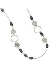 MMA Silver - 28 inch Labradorite Bead Necklace