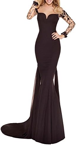 Butterfly Paradise Off Shoulder Lace Full Sleeved Gown