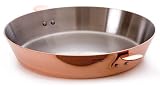 Mauviel 1.6 qt Copper Tart Tatin Pan w/Stainless Steel