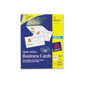 Avery Business Cards, Microperforated, 2 x 3.5 Inches, White, 1000 Cards (8471) by 