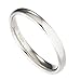 White Tungsten Carbide 3mm Polished Classic Wedding Ring
