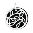 .925 Silver & Black Onyx Leaf Pendant