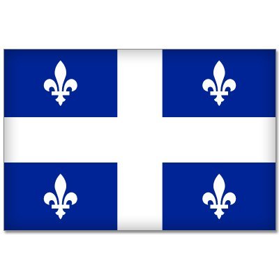 QUEBEC Canada Flag bumper sticker decal 5