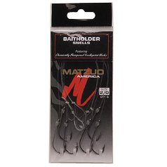 Matzuo Snelled Baitholder Hook (Black Chrome, 1)