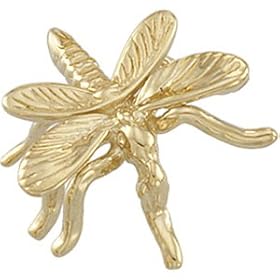 14k Yellow Gold Mosquito Lapel Pin 15x16mm by JewelryWeb