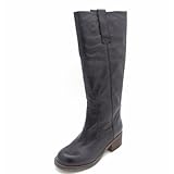 Steve Madden Women's Foreway Boot,Black Leather,6.5 M US