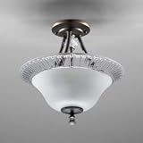 Old Bronze Semi-Flush Ceiling Fixture