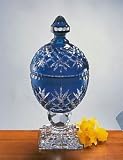 OXFORD COLLECTION COBALT CRYSTAL COVERED BOX