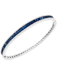Sapphire and Diamond Bracelet in 18kt White Gold