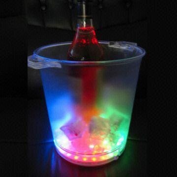 LED Flashing Ice Bucket Tip Jar