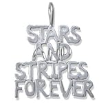 Sterling Silver Stars And Stripes Forever Charm