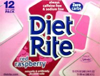 Diet Rite Soda,Red Raspberry 4-12 pk by Dr Pepper/Seven Up