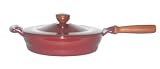 Lafont 2 3/4-Quart Buffet Casserole  with Wood Handle, Burgundy