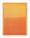Mark Rothko Orange And Yellow Poster Art Print RARE OOP - 22" x 28"