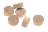 Saunders Brothers F34F 3/4 Birch Flat Head Screwhole Plugs 6 Per Bag