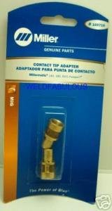 Miller 169716 Adapter Contact Tip M-10 M-15 Pkg = 2